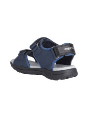 SANDALI GEOX JUNIOR J VANIETT B. B - LYCRA+DBK ST  NAVY/DK BLUE J155XB 015CE CF44M TG:28,29,30,31,32,33,34,35