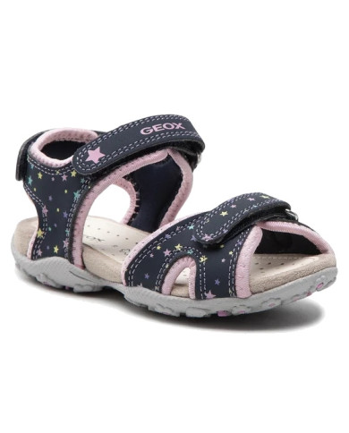 SANDALI GEOX BAMBINA ROXANNE NAVY/PINK J25D9B 05015 C0694 TG.27