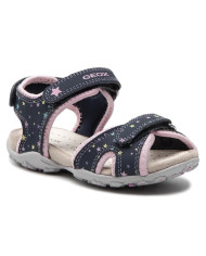 SANDALI GEOX BAMBINA ROXANNE NAVY/PINK J25D9B 05015 C0694 TG.27