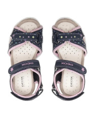 SANDALI GEOX BAMBINA ROXANNE NAVY/PINK J25D9B 05015 C0694 TG.27