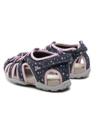 SANDALI GEOX BAMBINA ROXANNE NAVY/PINK J25D9A 01550 C0694 tg:28-35