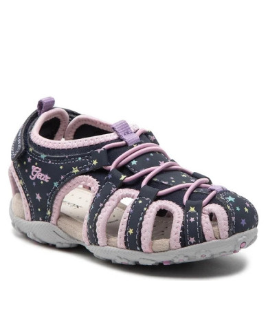 SANDALI GEOX BAMBINA ROXANNE NAVY/PINK J25D9A 01550 C0694 tg36-39