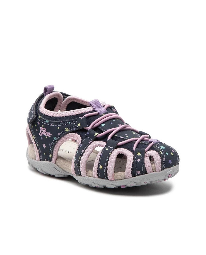SANDALI GEOX BAMBINA ROXANNE NAVY/PINK J25D9A 01550 C0694 TG.27