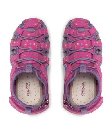 SANDALI GEOX BAMBINA ROXANNE  FUCHSIA/LILAC J25D9A 1550 C8257