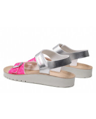 SANDALI GEOX BAMBINA COSTAREI  SILVER/FUCHSIA J15EAB 0NFEW C0162 TG 31,32