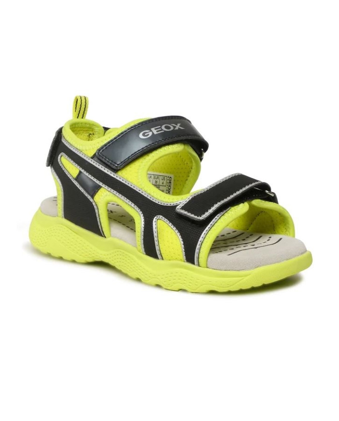 SANDALI  GEOX J SPLUSH LIME/BLACK J35GPA 014CE C3707 tg: 26,27