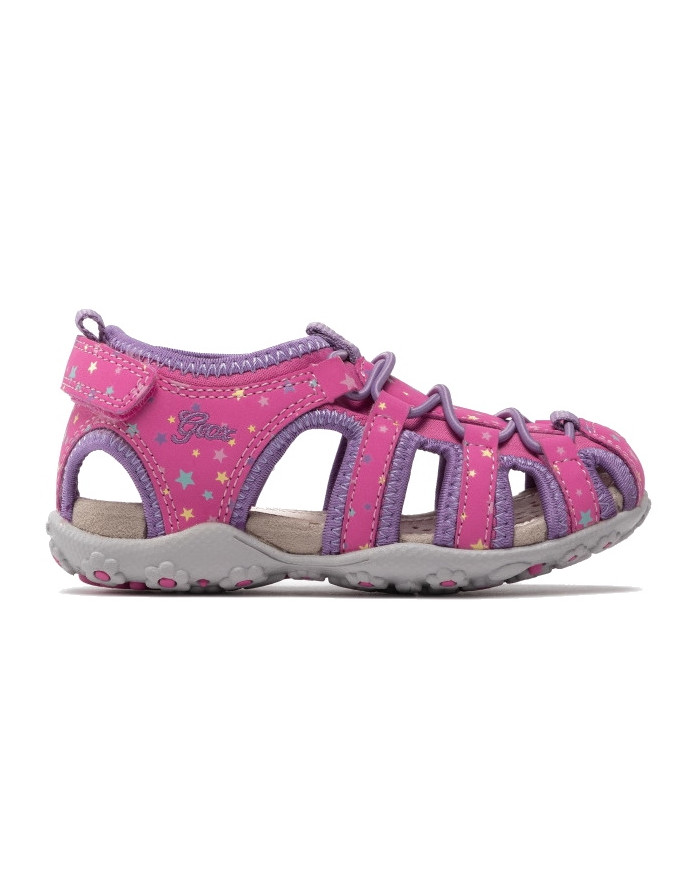 SANDALI GEOX BAMBINA ROXANNE  FUCHSIA/LILAC J25D9A 1550 C8257 tg:36/37/38/39