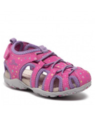 SANDALI GEOX BAMBINA ROXANNE  FUCHSIA/LILAC J25D9A 1550 C8257 tg:36/37/38/39