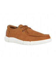MOCASSINO GEOX UOMO U ERRICO C CANVAS SUEDE WHISKY U25AYC 01022 C6627