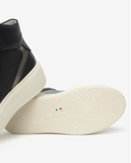 SNEAKERS  NEROGIARDINI DONNA GUANTO NERO T.BRILL ANTRACITE PU.GUATEMALA I514213D/100