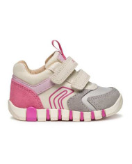 SNEAKERS GEOX PRIMI PASSI BAMBINA B IUPIDOO G. C - GBK+SCAM.     GREY/FUCHSIA B3558C 05422 C0874 