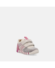 SNEAKERS GEOX PRIMI PASSI BAMBINA B IUPIDOO G. C - GBK+SCAM.     GREY/FUCHSIA B3558C 05422 C0874 