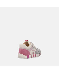 SNEAKERS GEOX PRIMI PASSI BAMBINA B IUPIDOO G. C - GBK+SCAM.     GREY/FUCHSIA B3558C 05422 C0874 