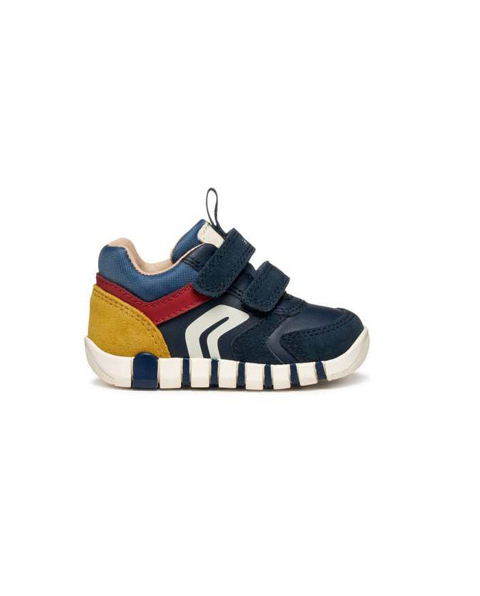 SNEAKERS GEOX PRIMI PASSI BAMBIONO B IUPIDOO NAVY/DK RED B3555D 05422 C4244