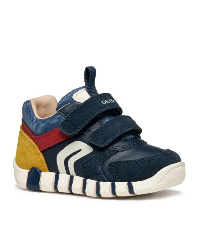 SNEAKERS GEOX PRIMI PASSI BAMBIONO B IUPIDOO NAVY/DK RED B3555D 05422 C4244