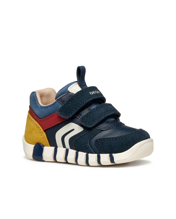 SNEAKERS GEOX PRIMI PASSI BAMBIONO B IUPIDOO NAVY/DK RED B3555D 05422 C4244