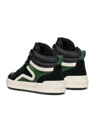 SNEAKERS GEOX BAMBINO J WEEMBLE B. A - SCAM.+NYLON BLACK/FOREST 28-35 J36HAA 022FU C9358/A