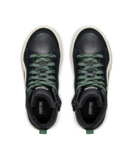 SNEAKERS GEOX BAMBINO J WEEMBLE B. A - SCAM.+NYLON BLACK/FOREST 28-35 J36HAA 022FU C9358/A