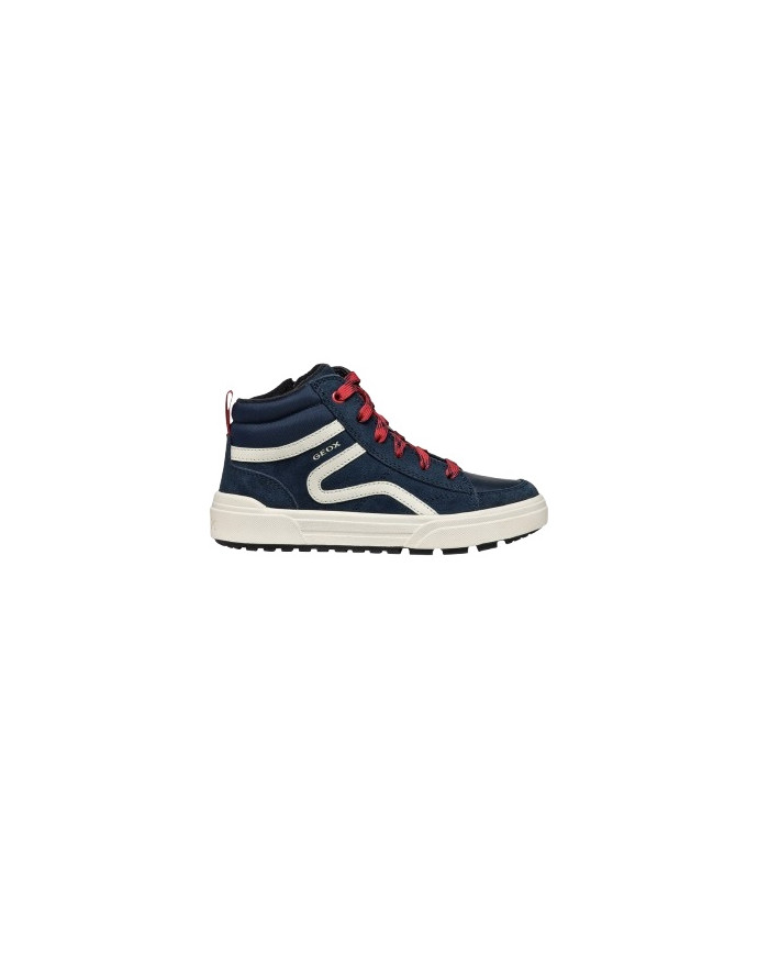 SNEAKERS GEOX BAMBINO J WEEMBLE B. A - SCAM.+NYLON   NAVY/RED 28-35 J36HAA 022FU C0735/A