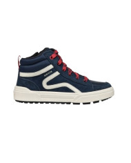 SNEAKERS GEOX BAMBINO J WEEMBLE B. A - SCAM.+NYLON   NAVY/RED 28-35 J36HAA 022FU C0735/A