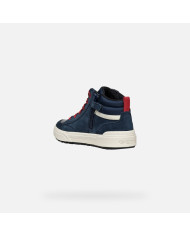 SNEAKERS GEOX BAMBINO J WEEMBLE B. A - SCAM.+NYLON   NAVY/RED 28-35 J36HAA 022FU C0735/A