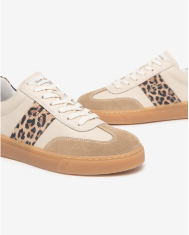 SNEAKERS NEROGIARDINI DONNA VELOUR CAMEL VELVET MILK 1039 T.AIDA LEO BEIGE+IRI TR MALAGA E513007D/421