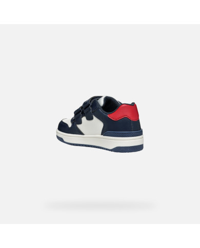 SNEAKERS GEOX BAMBINO J WASHIBA A - VIT.SINT. NAVY/WHITE 28-35 J46LQA 000BC C4211/A