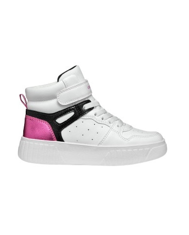 SNEAKERS GEOX BAMBINA  J MIKIROSHI B - VI.SIN+VER.GLI WHITE/DK FUCHSIA 36-39 J46DVB 0BCKC C1Z8D/B