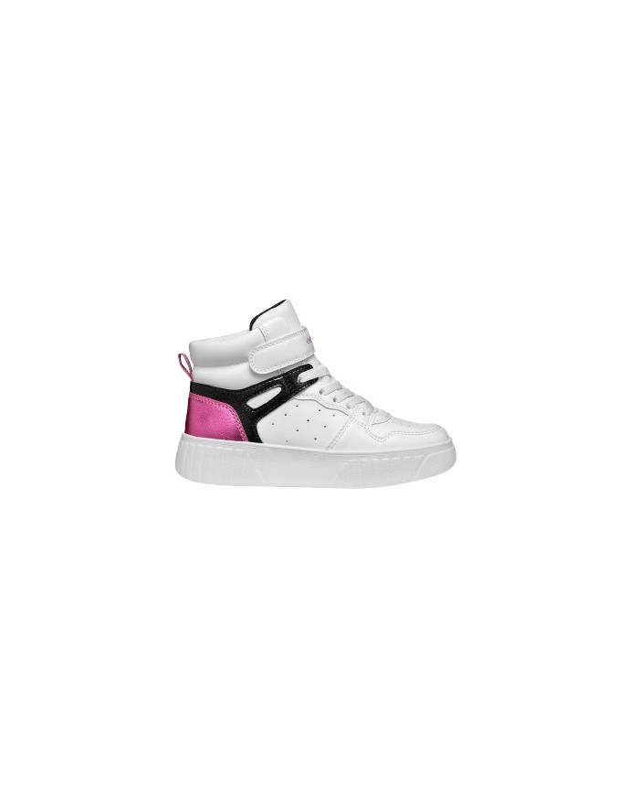SNEAKERS GEOX BAMBINA  J MIKIROSHI B - VI.SIN+VER.GLI WHITE/DK FUCHSIA 36-39 J46DVB 0BCKC C1Z8D/B