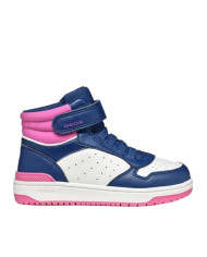 SNEAKERS ALTE GEOX BAMBINA J WASHIBA A - GEOBUCK+LYCRA  NAVY/WHITE 28-35 J36HXA 05415 C4211/A