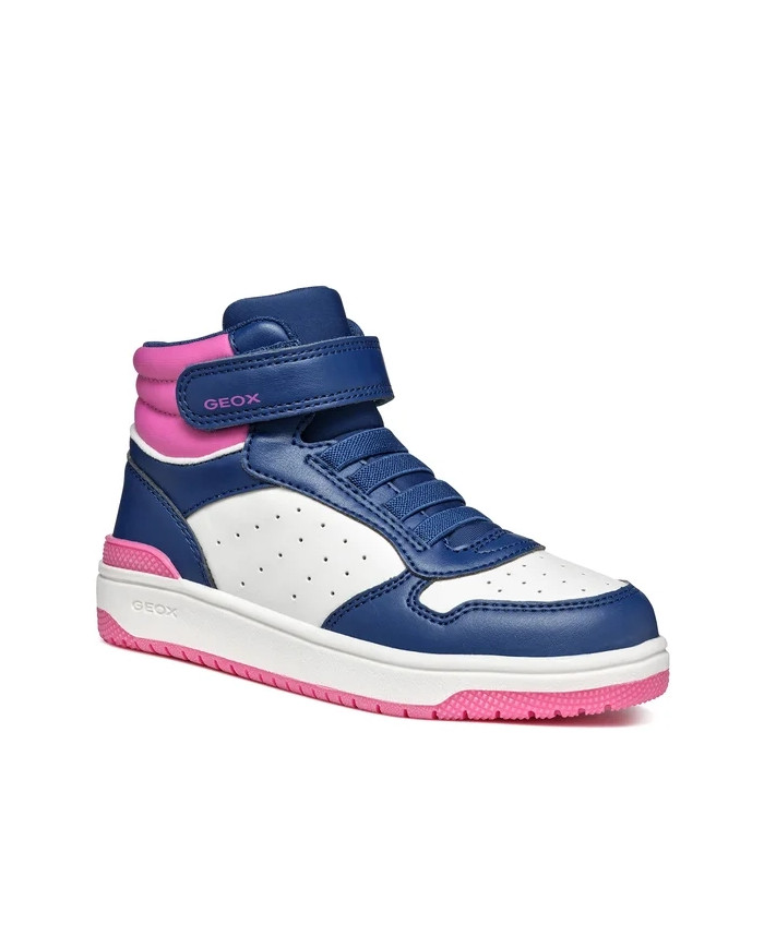 SNEAKERS ALTE GEOX BAMBINA J WASHIBA A - GEOBUCK+LYCRA  NAVY/WHITE 28-35 J36HXA 05415 C4211/A