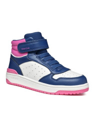 SNEAKERS ALTE GEOX BAMBINA J WASHIBA A - GEOBUCK+LYCRA  NAVY/WHITE 28-35 J36HXA 05415 C4211/A