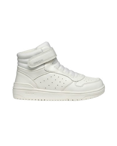SNEAKERS ALTE GEOX BAMBINA J WASHIBA A - GEOBUCK+LYCRA  WHITE 28-35 J36HXA 05415 C1000/A