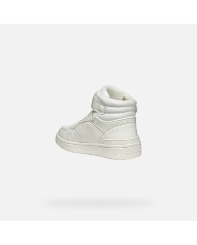 SNEAKERS ALTE GEOX BAMBINA J WASHIBA A - GEOBUCK+LYCRA  WHITE 28-35 J36HXA 05415 C1000/A
