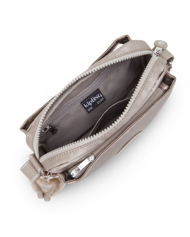 BORSA KIPLING DONNA ABANU GREY GRIS VERSATILE TRACOLLA REGOLABILE 24X17X9CM KPKI420889L1