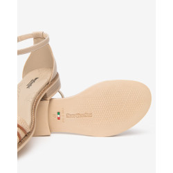 SANDALO NEROGIARDINI DONNA T.PAGLIA FRESH 01/S  TAMIGI LINO TR BEVAGNA 592 BEIGE E615897D/420