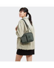 BORSA A TRACOLLA KIPLING ALBENA M SIGN GREEN EMB KPKI7578F6C1
