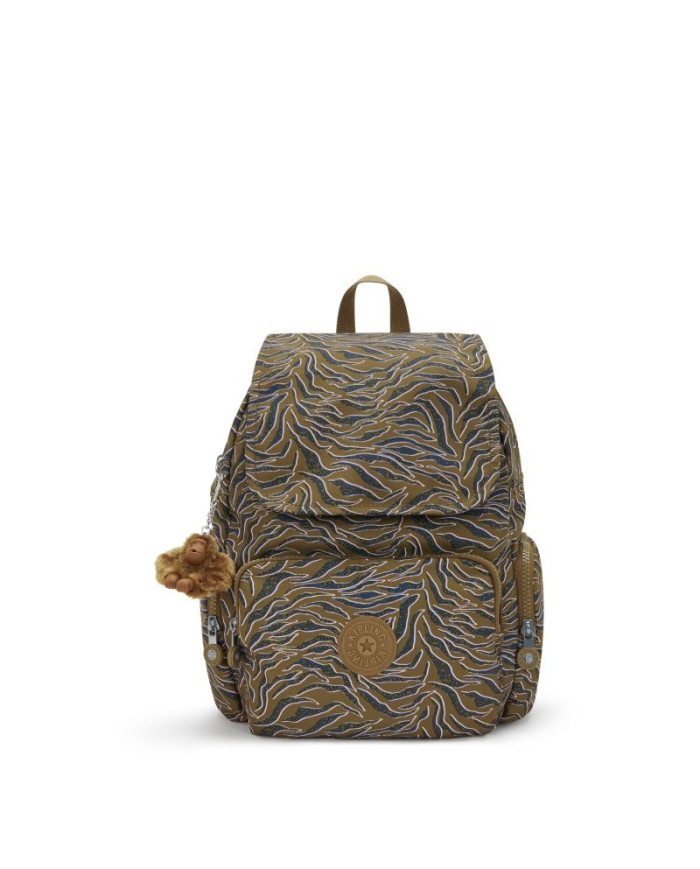 ZAINO KIPLING DONNA CITY ZIP S UNDERSEA LEAVES 33,5X19X27CM KPKI63451PR1