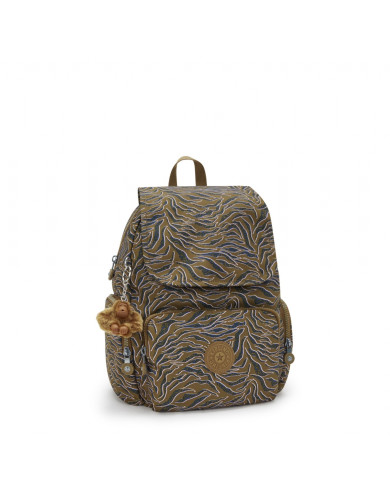 ZAINO KIPLING DONNA CITY ZIP S UNDERSEA LEAVES 33,5X19X27CM KPKI63451PR1