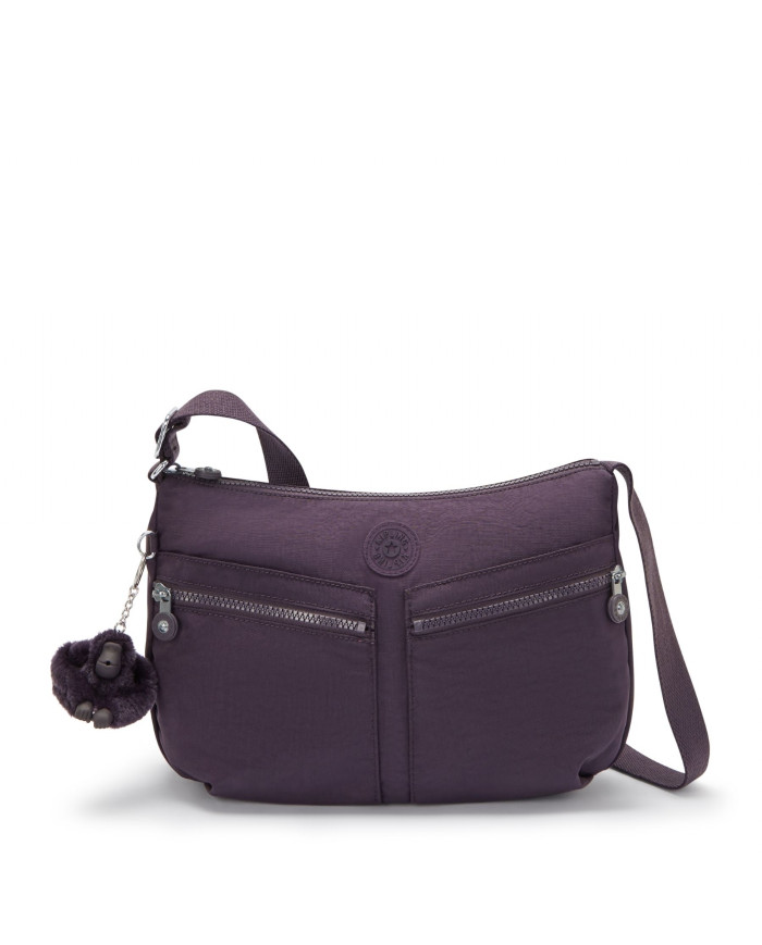 BORSA A TRACOLLA KIPLING IZELLAH ULTIMATE PLUM 23X12X33CM KPK0214467U1