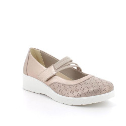 DECOLLETE' ENVAL SOFT DONNA  FIO.BOT.OM/S.A CHAMPAGNE CON ZEPPA 1253922