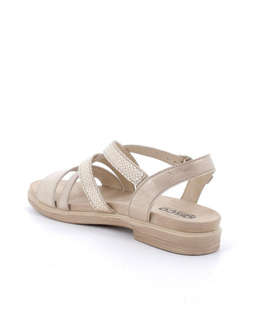 SANDALI IGI&CO DONNA IN PELLE SABBIA/PLATINO 5670011