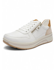 SNEAKERS ARA SHOES DONNA CERVOCALF,KALBVELOUR CREAM,CARAMEL,SAND SAPPORO 3.0 12-27540-45