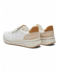 SNEAKERS ARA SHOES DONNA CERVOCALF,KALBVELOUR CREAM,CARAMEL,SAND SAPPORO 3.0 12-27540-45