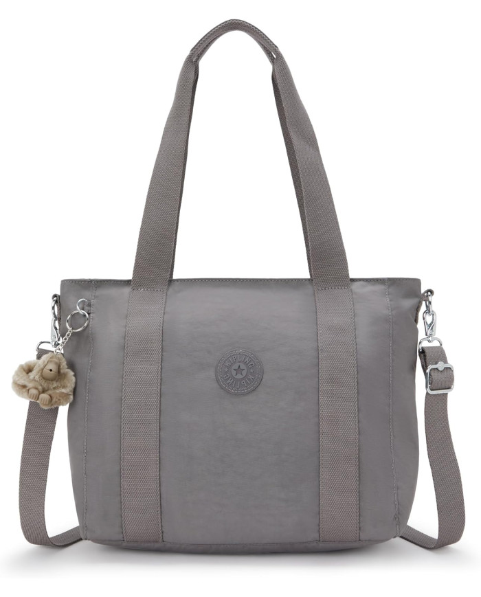 BORSA KIPLING ASSENI S INVITING GREY 28X14X40CM 