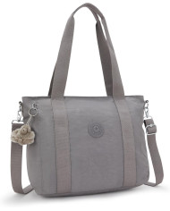 BORSA KIPLING ASSENI S INVITING GREY 28X14X40CM 