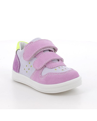 SNEAKERS PRIMIGI PRIMI PASSI BAMBINA SCAMOSC/SI.SCAM PEONIA/LILLA 1355566   