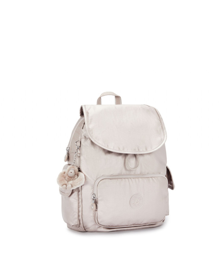 ZAINO KIPLING DONNA CITY PACK S METALLIG GLOW 33,5X19X27CM KPK1564148I1