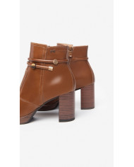 TRONCHETTI NEROGIARDINI DONNA IN PELLE CUOIO 7,5CM I308246D/400