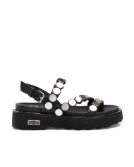 ZIGGY 4770 SANDAL W LEATHER BLACK/STUDS